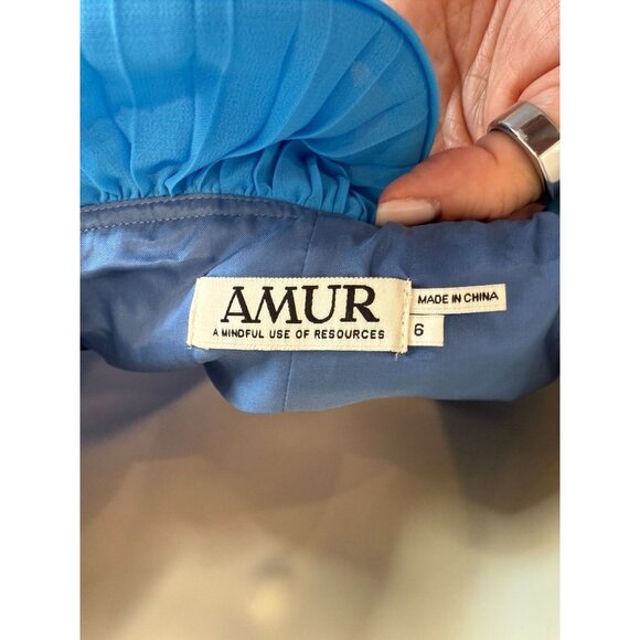 AMUR Mimi Mini dress Aquarius Blue - Size 6 - Picture 6 of 8